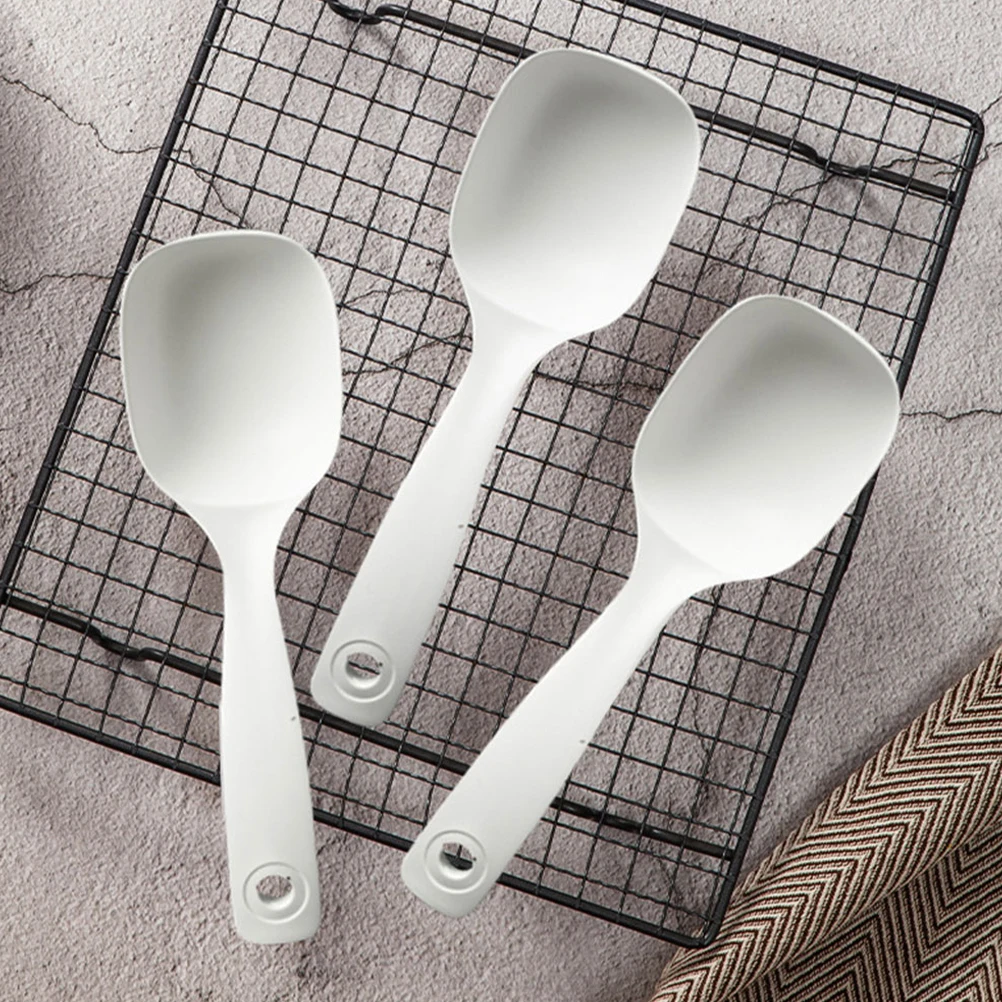 

4pcs Soup Ladle Kitchen Tool Long H Spoons Porridge Wonton Serving Cooking Multipurpose Practical Sturdy PP Material