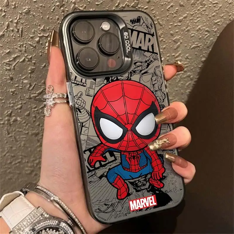 Marvel Deadpool Cute Spider Man Print Phone Case for Xiaomi Mi 13T 12T 11 Lite 5G POCO X3 Pro F4 X5 C50 C51 Shockproof Cover