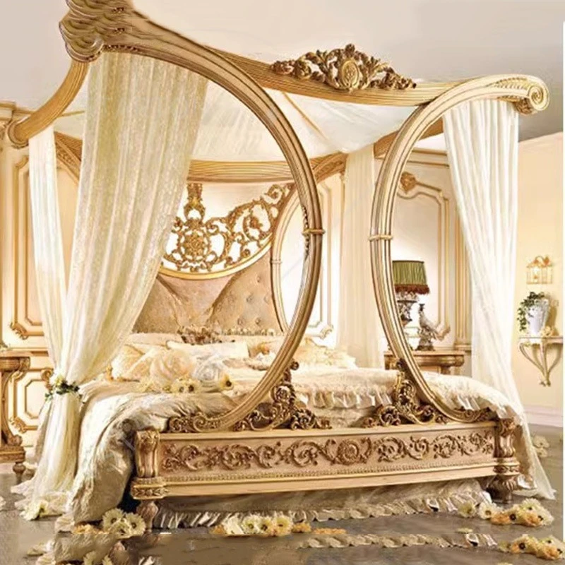Clear Comfortable Modern Aesthetic Luxury Bed Space Saving Cama Entrance Hall Furniture