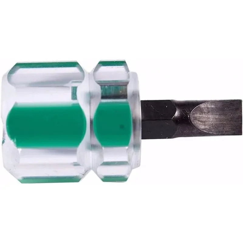 Non in magazzino. fuori stoock..2 pezzi Cacciavite Phillips piatto Mini cacciavite Set di kit di strumenti di riparazione corti e piccoli divisi Verde + Rosso