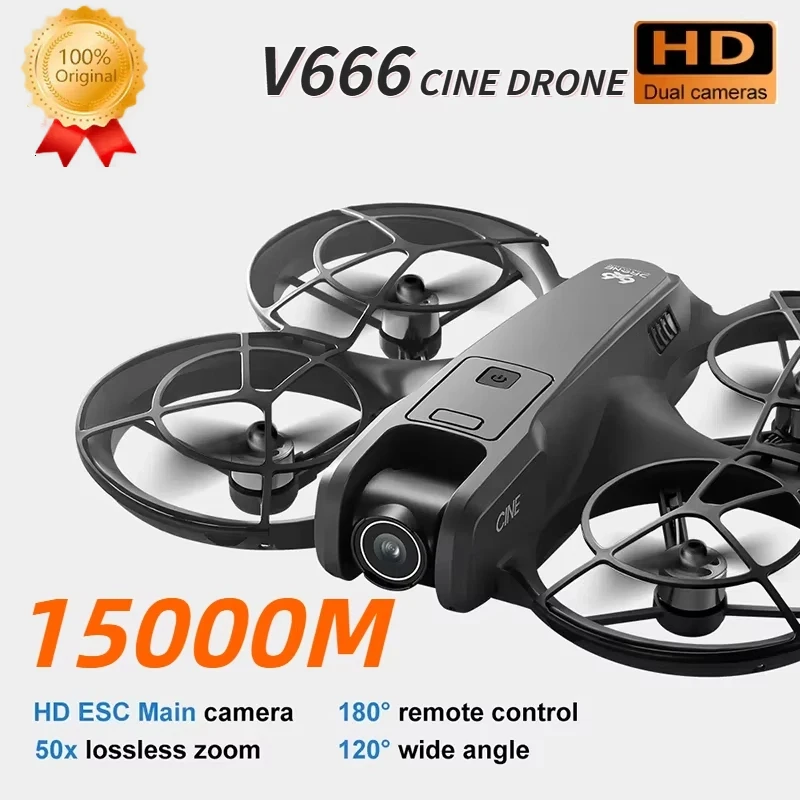 

Новый мини-дрон V666, 8K, профессиональный WIFI 5G, дрон для предотвращения препятствий, бесщеточный, высота, безголовый режим, радиоуправляемый квадрокоптер, игрушки 2025