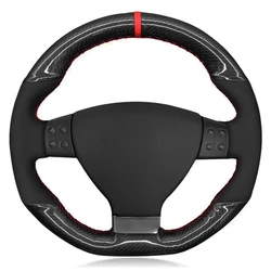 Car Steering Wheel Cover Soft Black Suede Carbon Fiber For Volkswagen Golf 5 Mk5 GTI VW Golf 5 R32 Passat R GT 2005