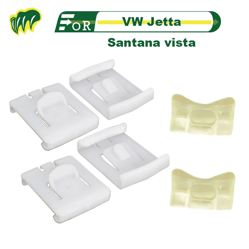 

6Pcs For VW Jetta Santana vista Quattro Coupe Seat Fastener Rail Runner Clip Slider Guide Piece