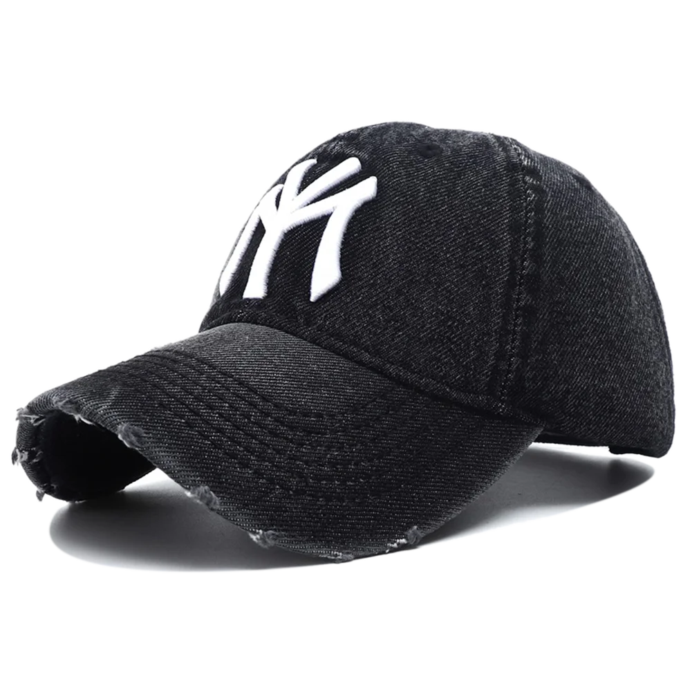 Hoge Kwaliteit MIJN Geborduurde Gewassen Denim Baseball Cap voor Mannen Vrouwen Cowboy Zonnebrandcrème Hoed Y2k Vader Snapback Hoeden Gorras Hombre