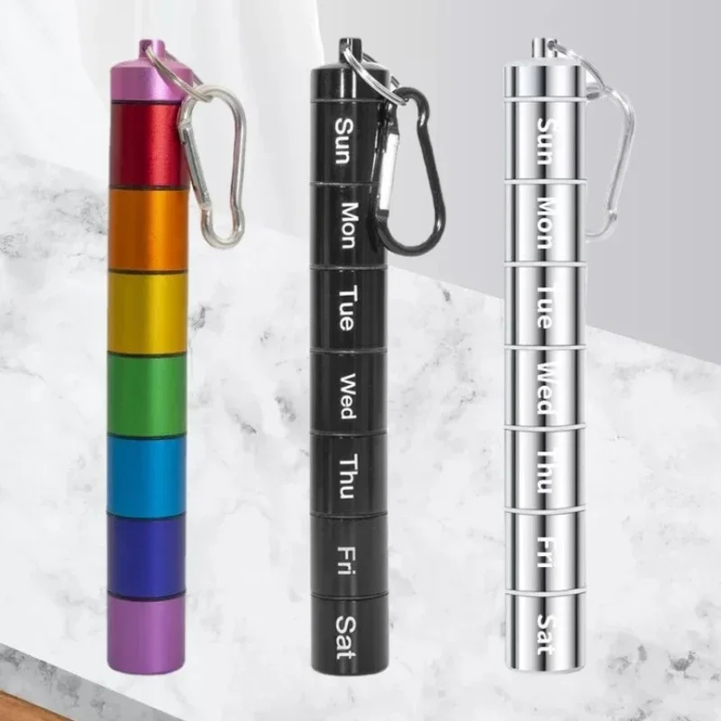 

7 Days 7 Grids New Ins Portable Sealed Waterproof Vitamin Pill Box Cases Organizer Tablet for Travel Medicine Fish Oils