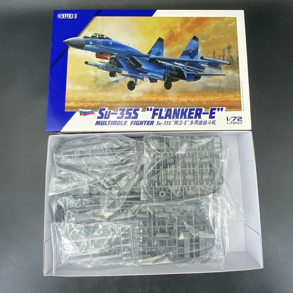 

GWH L7207 масштаб 1:72 русский Su35 Su-35S Flanker-E многоцелевой истребитель пластиковая сборная модель комплект игрушки