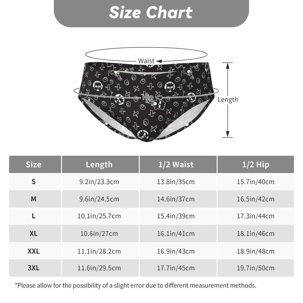 Custom Bad Badtz Maru Xo Cartoons Men's Briefs Panties Men Comfort Underwear Underpants