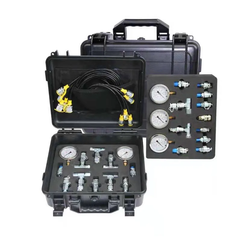 Conjunto de Medidor de Pressão Hidráulica Kits de Teste de Diagnóstico Peças de Motor de Escavadeira