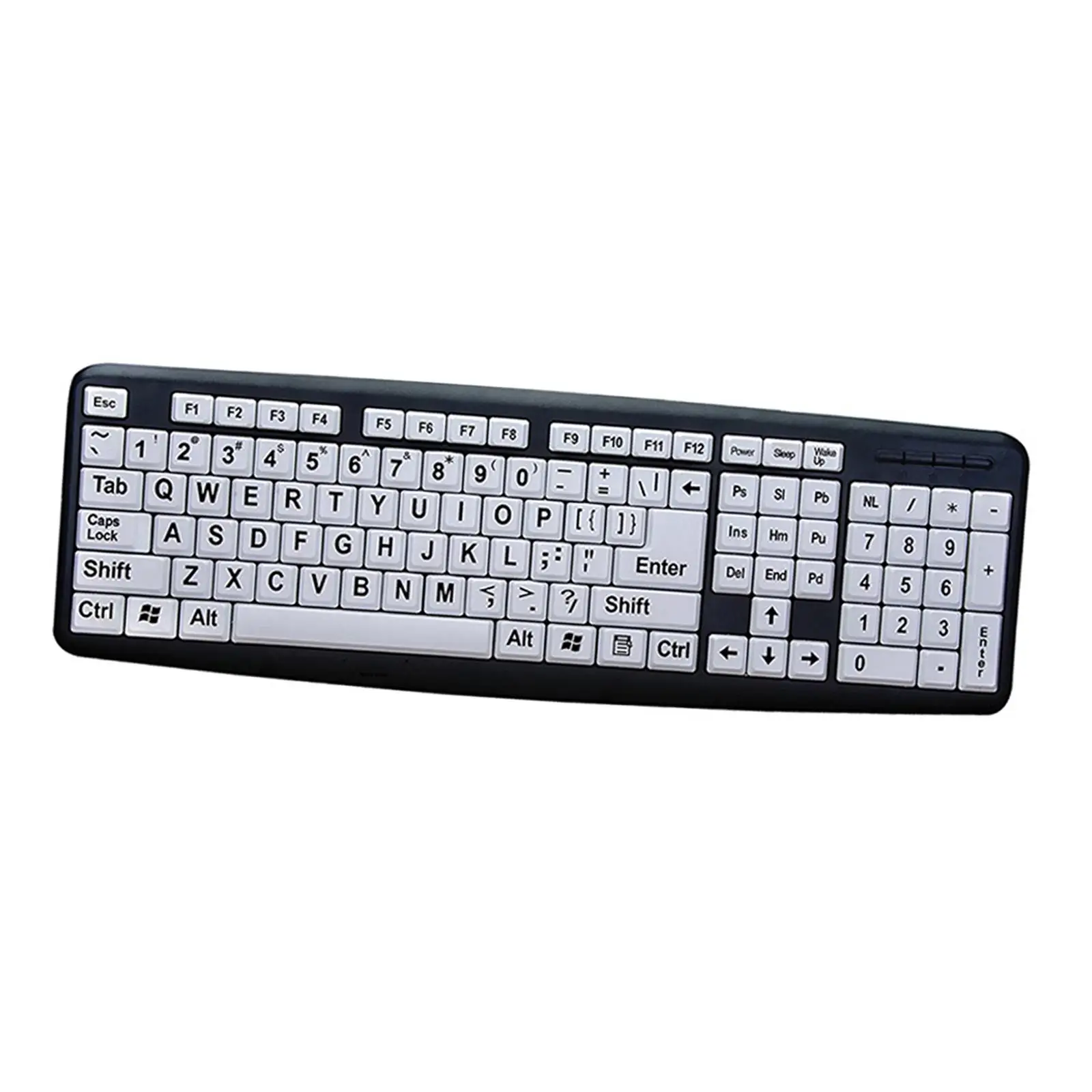 Large Print Computer Keyboard Big Print Letter Makes Type Easy for Beginners