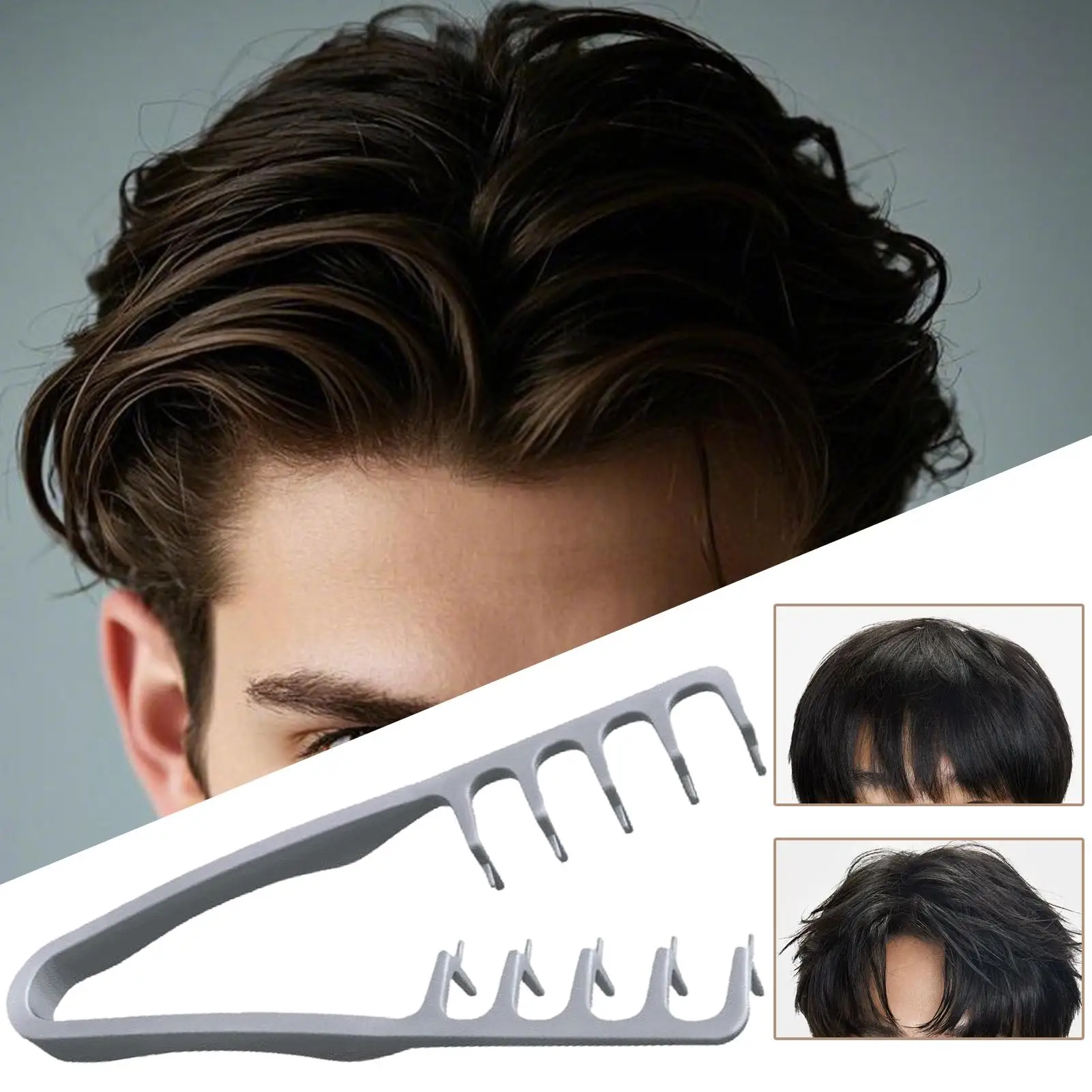 Volumengebender Haarstyling-Kamm mit breiten Zähnen, Haarkämme zum Stylen, Entwirren von Wurzeln, Volumenwerkzeug für Friseursalon, Zuhause, Wohnheim, Reisen