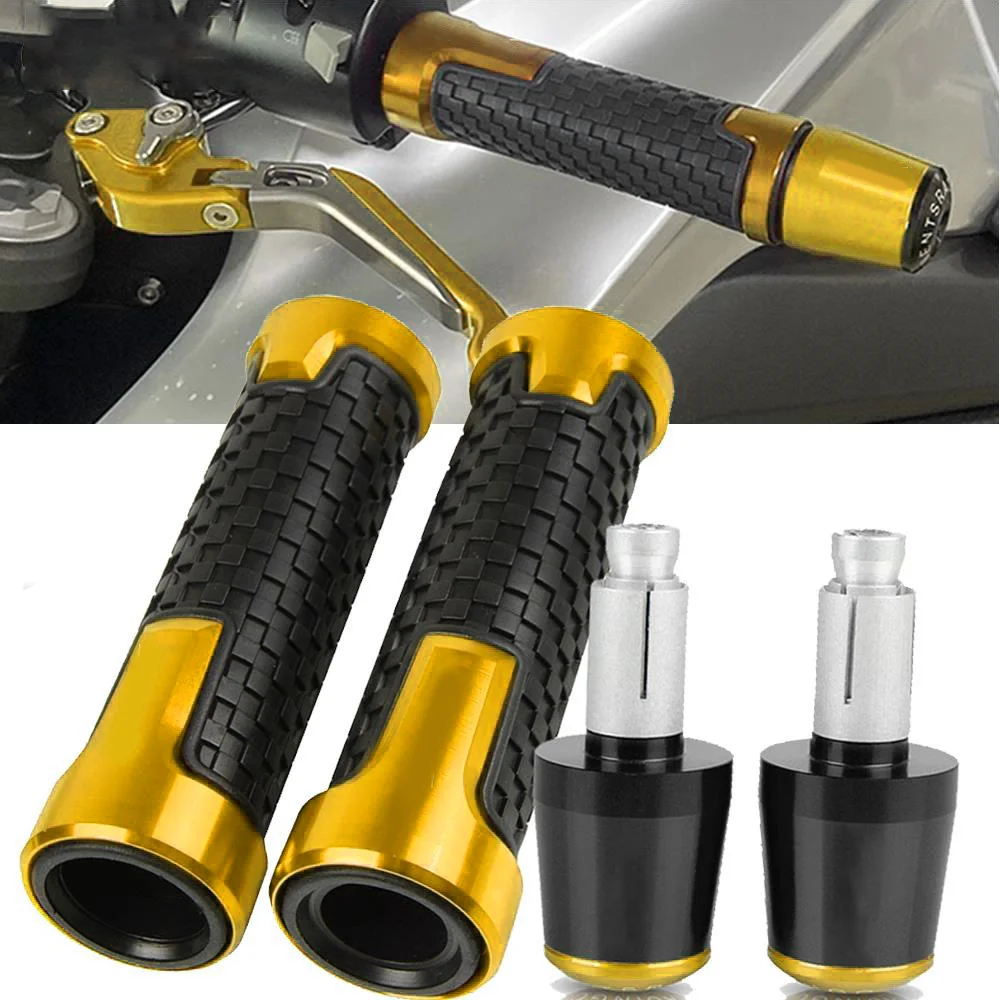 

7/8" 22MM Motorcycle Handlebar Hand Grips Handle Bar Ends For YAMAHA TMAX 500 T-MAX500 2001 2002 2003 2004 2005 2006 2007 2008