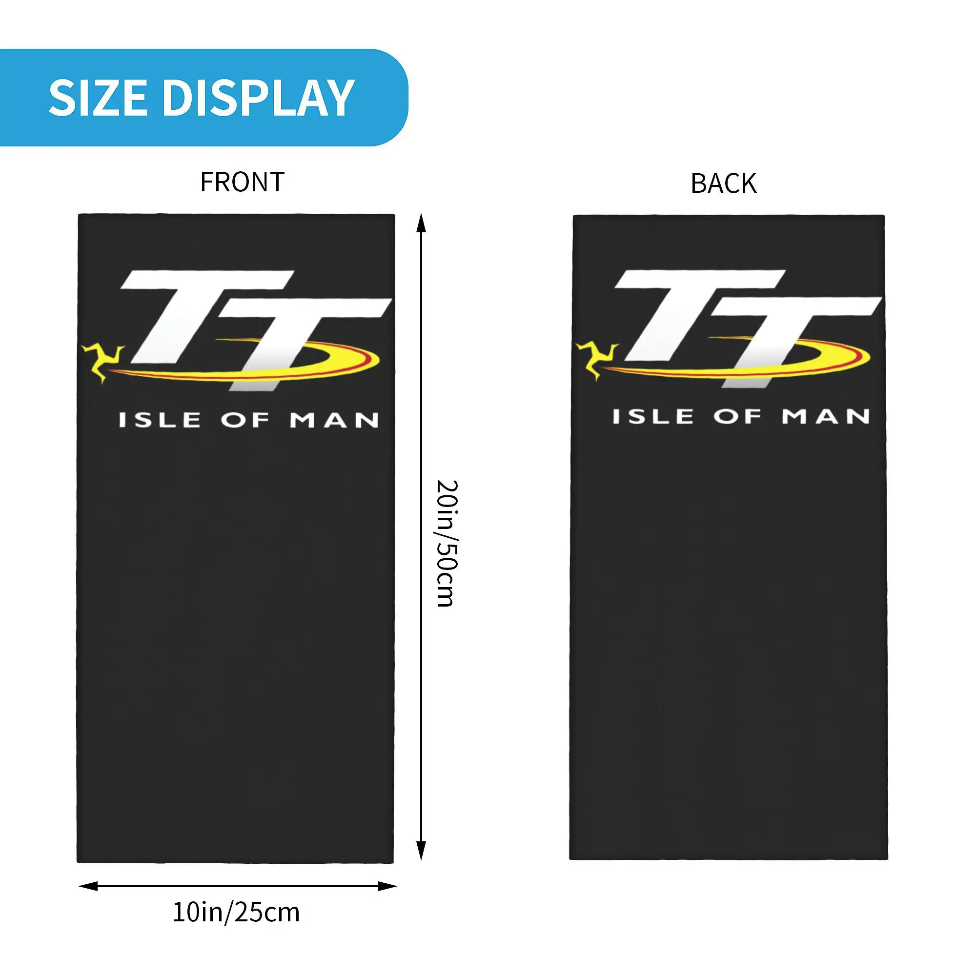 Custom Motorcycle Sport Isle of Man TT Races Winter Headband Neck Warmer Men Women Hiking Tube Scarf  Face Bandana Gaiter