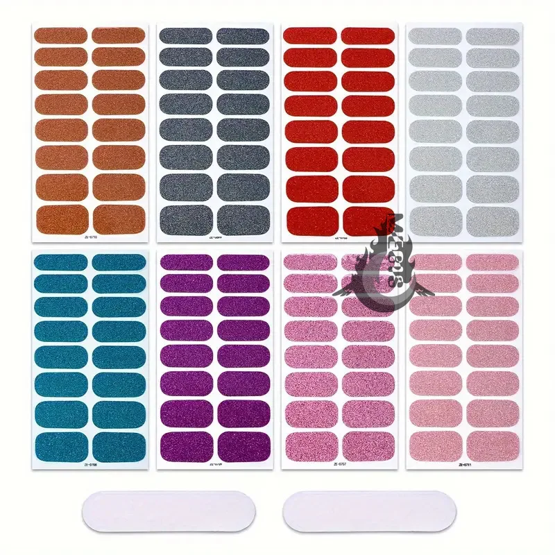 

MEBlS 16 Tips Nail Art Stickers Thanksgiving Festival Holiday Party Nail Stickers Pedicure Films for Manicure Japanese Nail Part