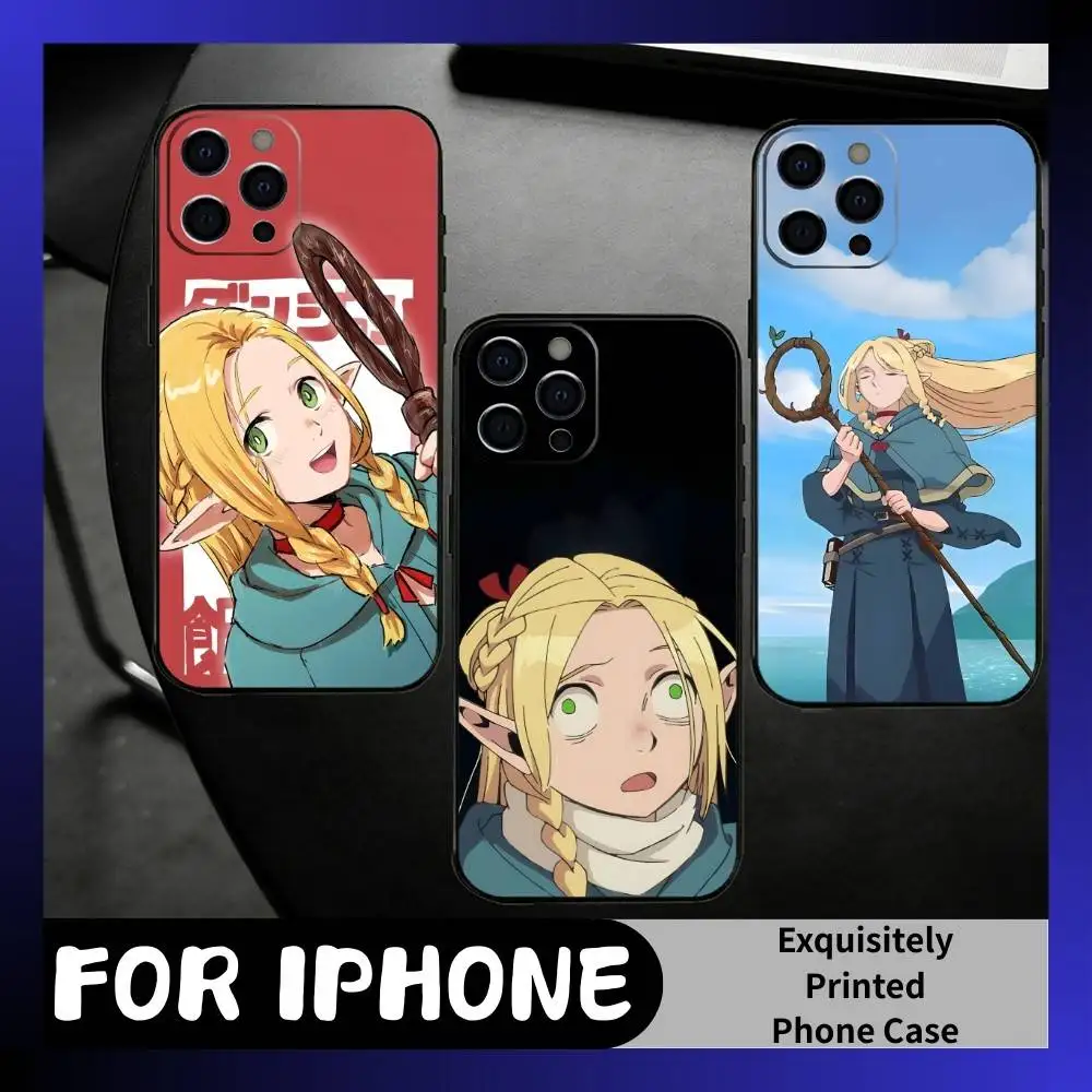 

D-I-D Role M-Marcille Phone Case For iPhone17,16,15,14,13,12 Plus,Max Soft Silicone Black Cover