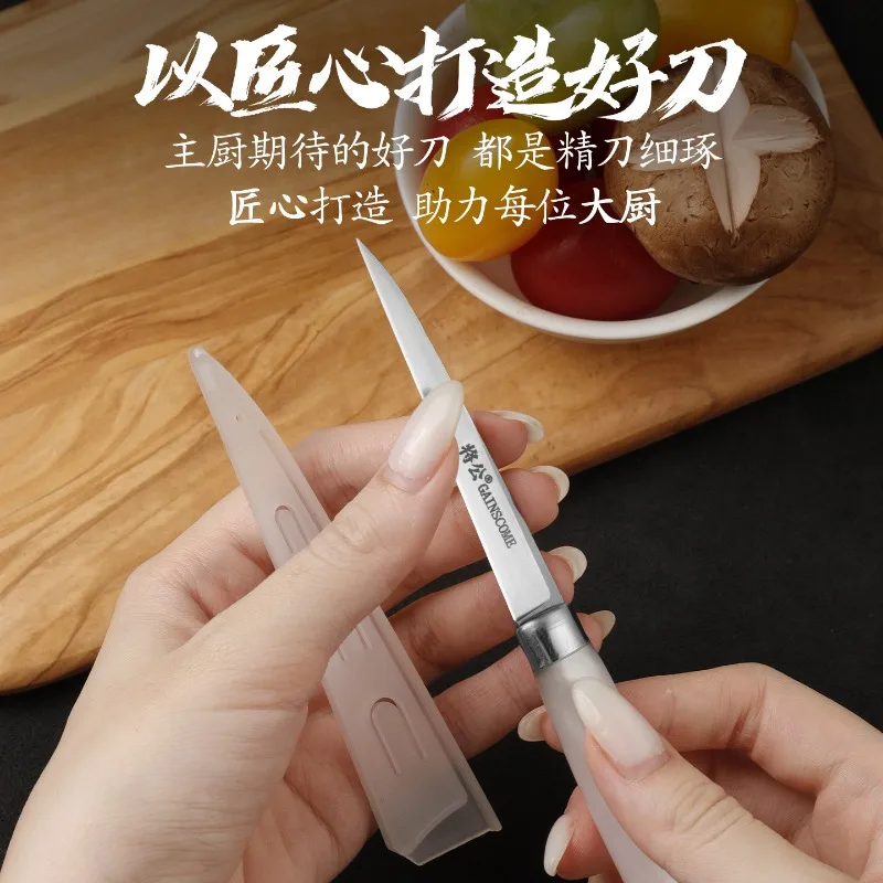 Public kitchen carving knife D2 alloy high carbon steel chef food vegetable and fruit carving knife