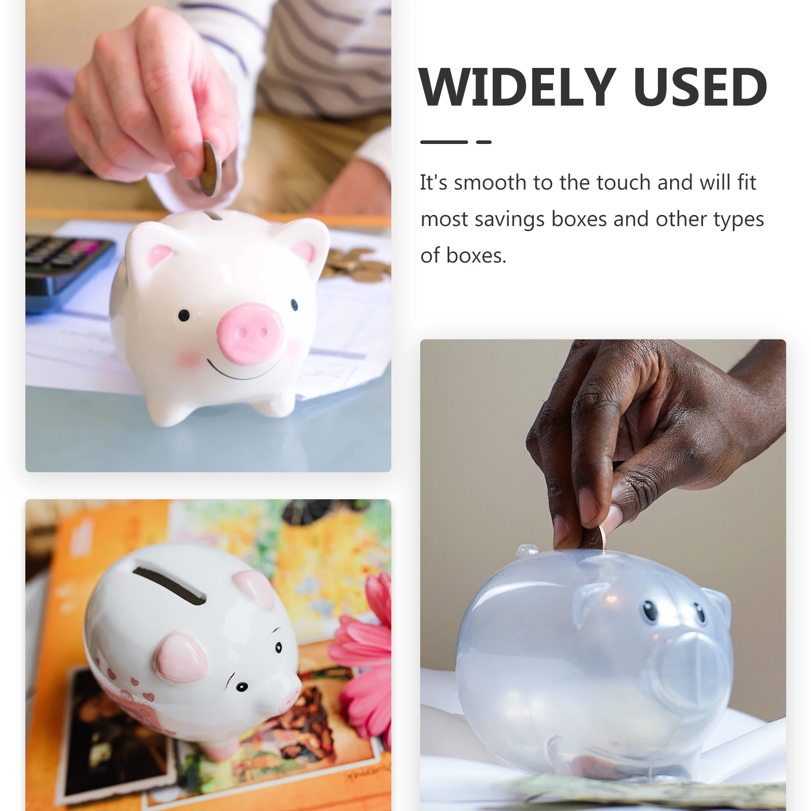 

20 Pcs Plugs Hole Covers Piggy Bank Stoppers Saving Box Plastic Stopper Seals Storage Containers Lightweight Reusable