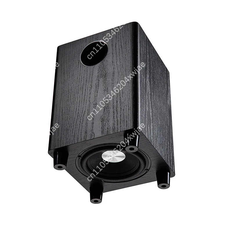 6.5 Inch Passive Bass Subwoofer 50W Wood Grain Cabinet Home Theater Speaker for Stereo System
