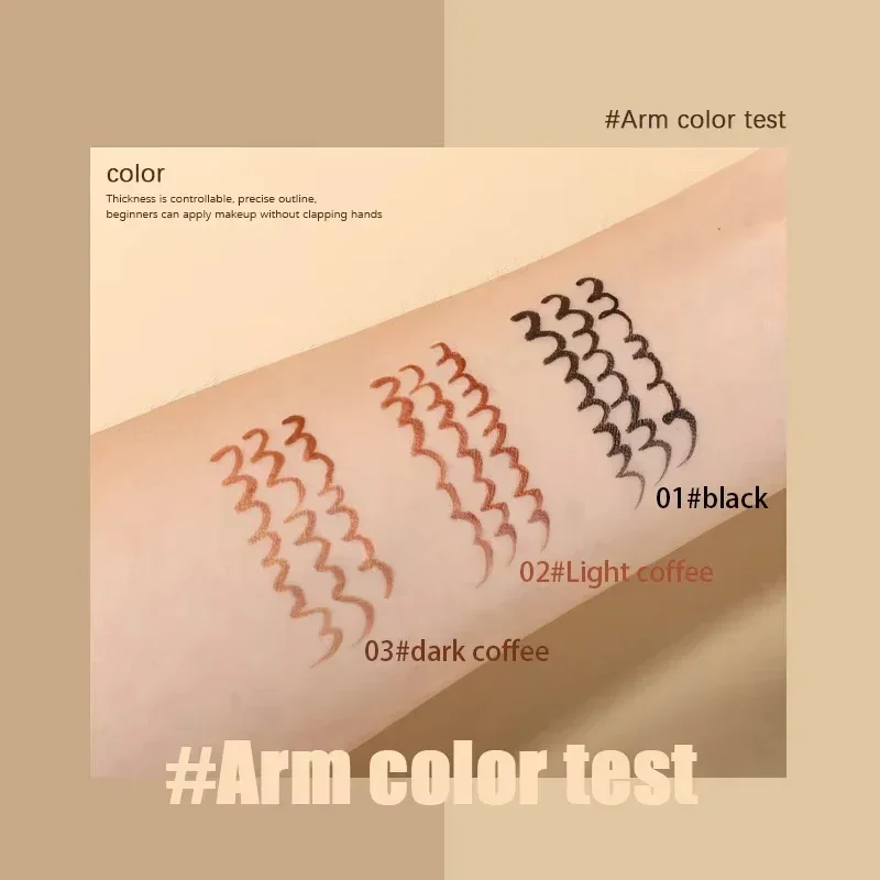    Delineador líquido ultrafino, fosco, suave, à prova d'água, caneta delineadora permanente de secagem rápida, sem manchas, cosméticos