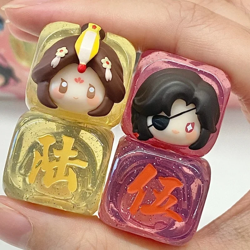 ลูกเต๋าลิงหลงแท้จากสวรรค์ พร้อมถุงตาบอด Xie Lian Hua San Lang Tai Zi Yuechen ของเล่นโมเดลจิ๋วสุดน่ารัก ของขวัญเซอร์ไพรส์