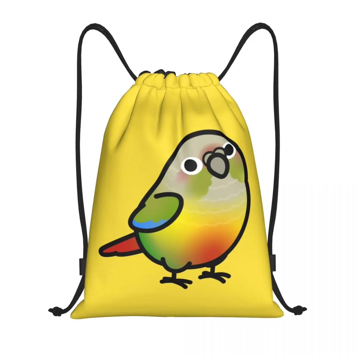 

Chubby Pineapple Green Cheek Conure Drawstring Bag Men Women Foldable Gym Sports Sackpack Parrot Bird Training Backpacks