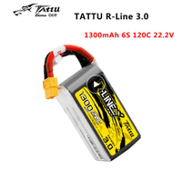 TATTU R-LINE Version 3.0 1300mAh 120C 22.2V 6S Lipo Battery XT60 Plug for RC Drone FPV Racing Racer