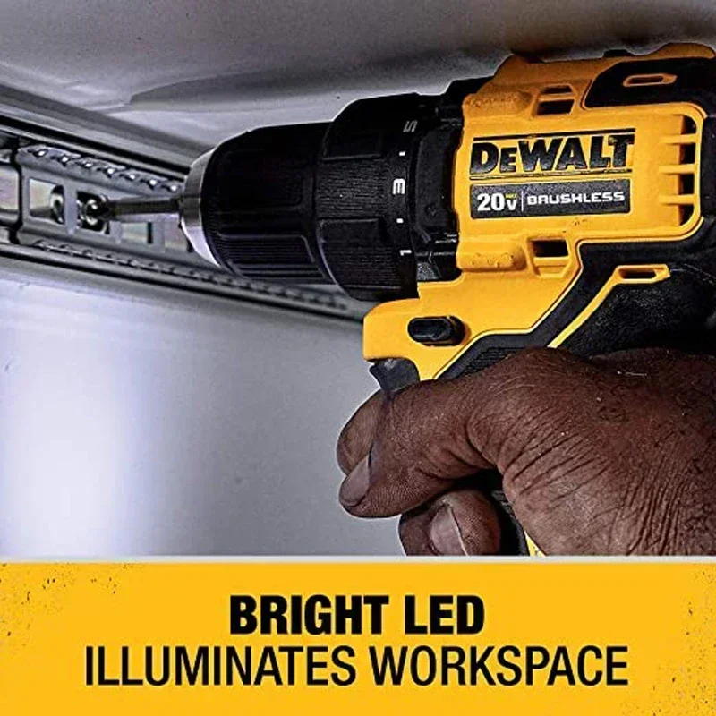 DEWALT DCD708 Cordless Drill Driver Brushless Motor 1/2 in Compact Screwdriver 20V MAX Power Tool DCD708B WITH DWA2PH2SL