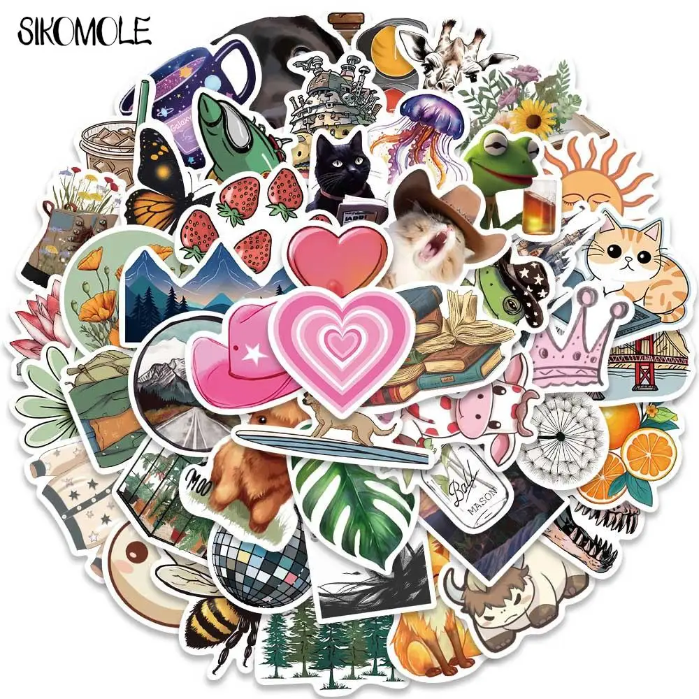 10/30/50PCS Collection Of Cartoon Hotspots Graffiti Stickers Kawaii DIY Travel Luggage Guitar Fridge Laptop Sticker Kids Decals