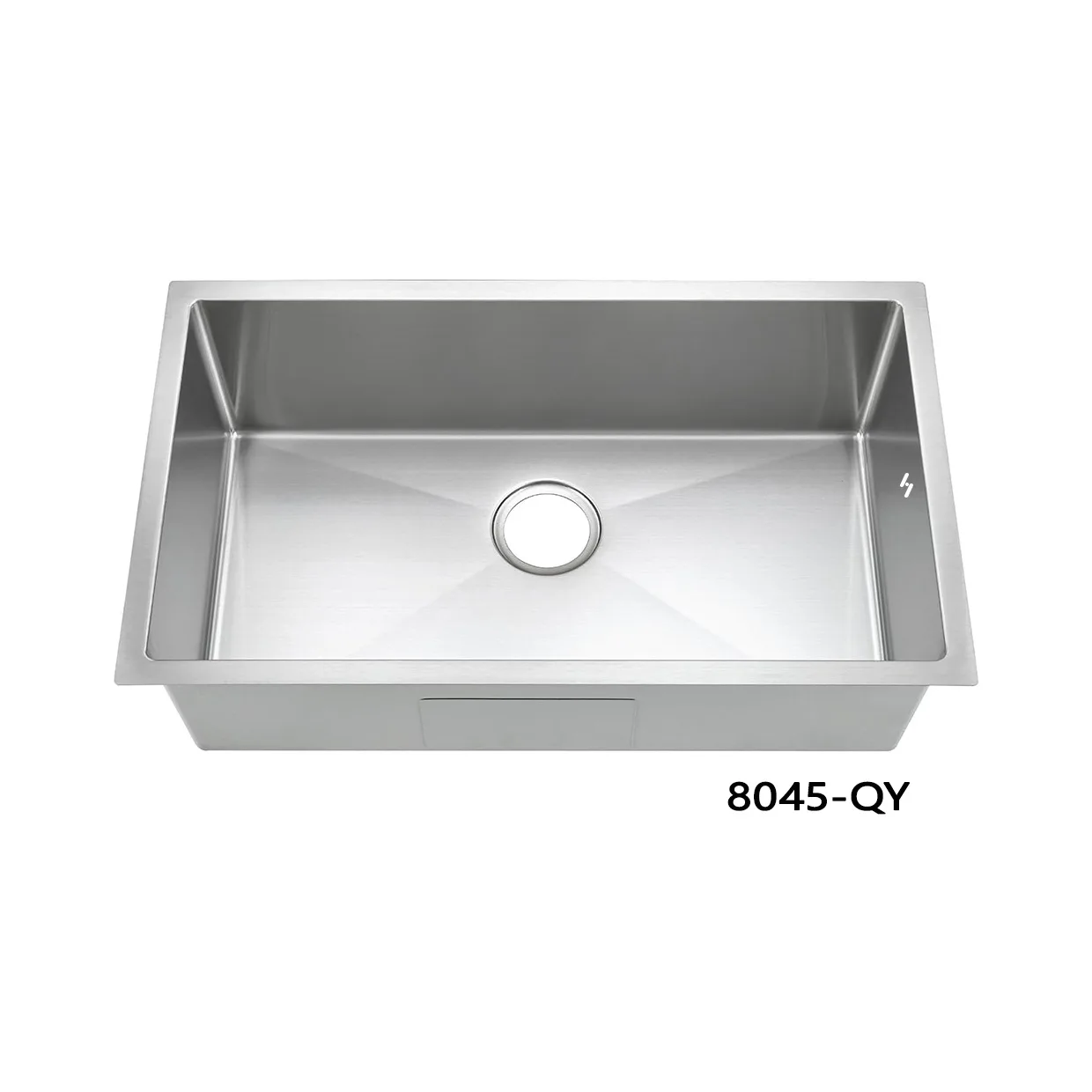 Thickened 304 stainless steel primary color uncoated bar sink island undercounter small single slot vegetable basin mini