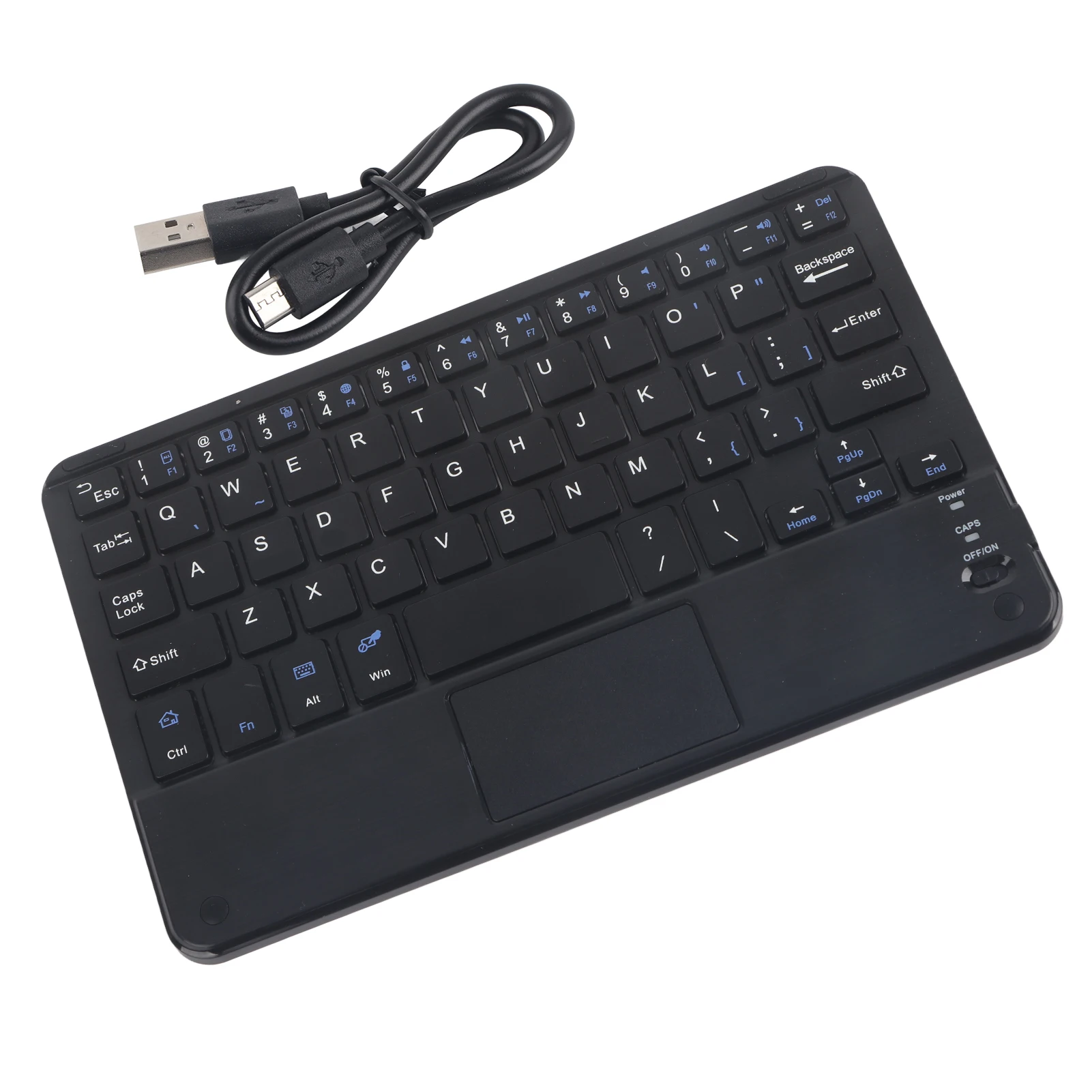 Windows PC 용 터치 패드가있는 UltraSlim 미니 무선 블루투스 키보드 안드로이드 태블릿 미니 블루투스 키보드 무선 키보드