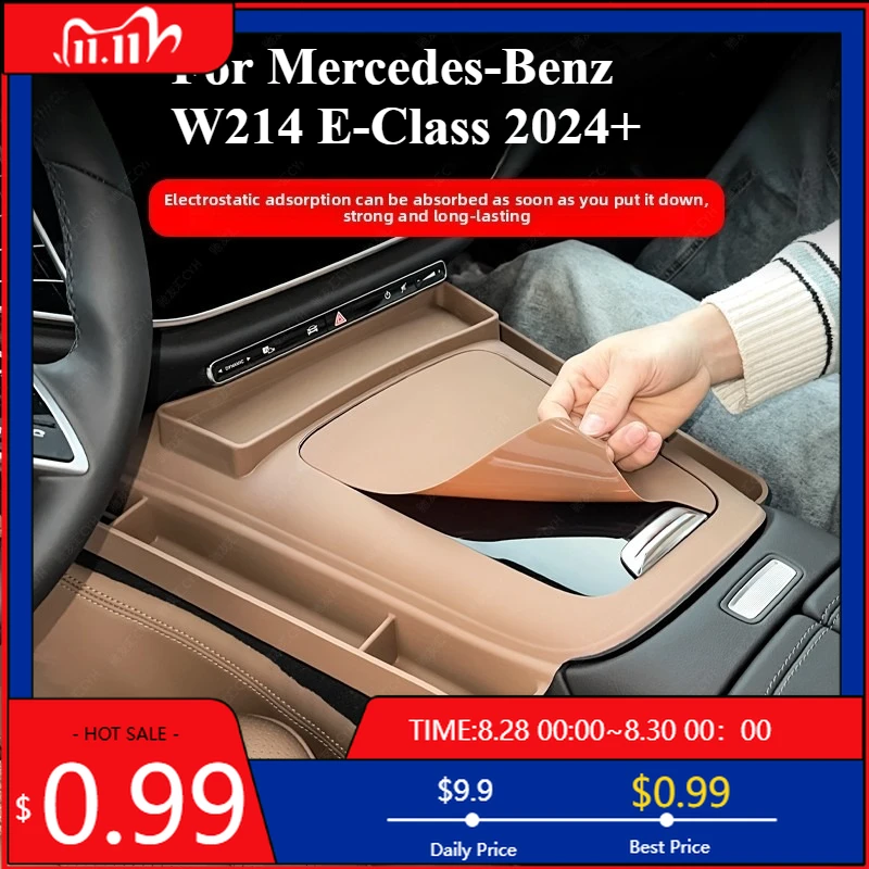 

Внутренние наклейки для Mercedes-Benz W214 E-Class E300 E260, модифицированный интерьер, центральное управление, ящик для хранения крыла, центральное управление pa