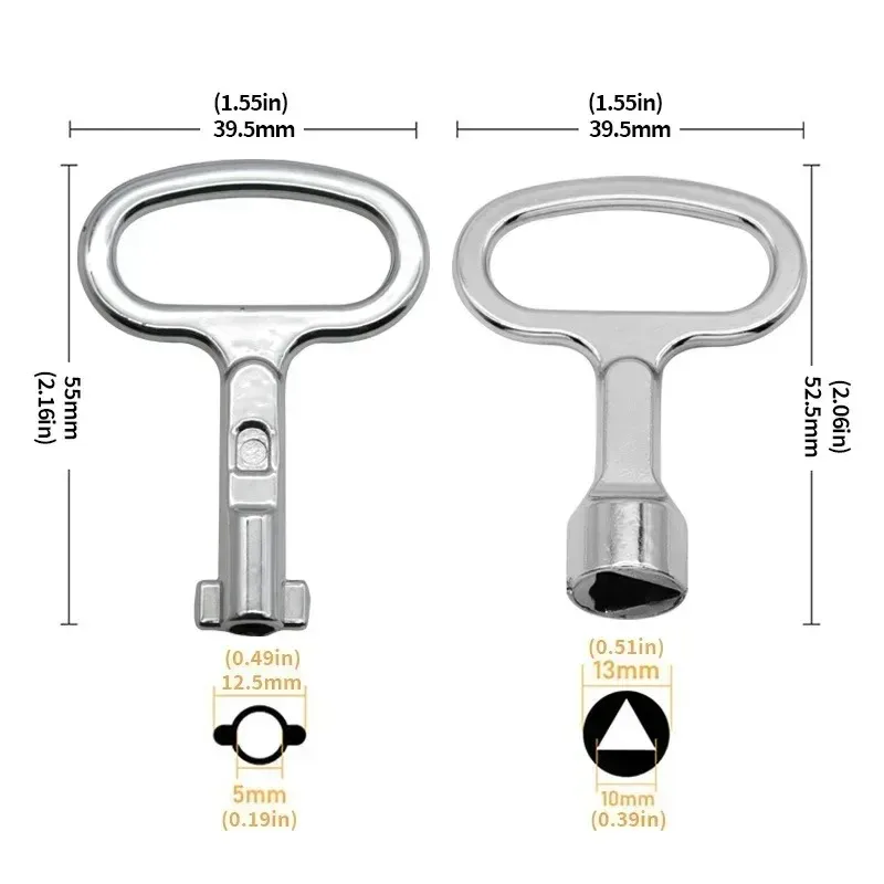 Triangle/prise armoires électriques boîte interrupteur panneau d'alimentation clés métro Trains ascenseur porte clé universelle clé multifonction