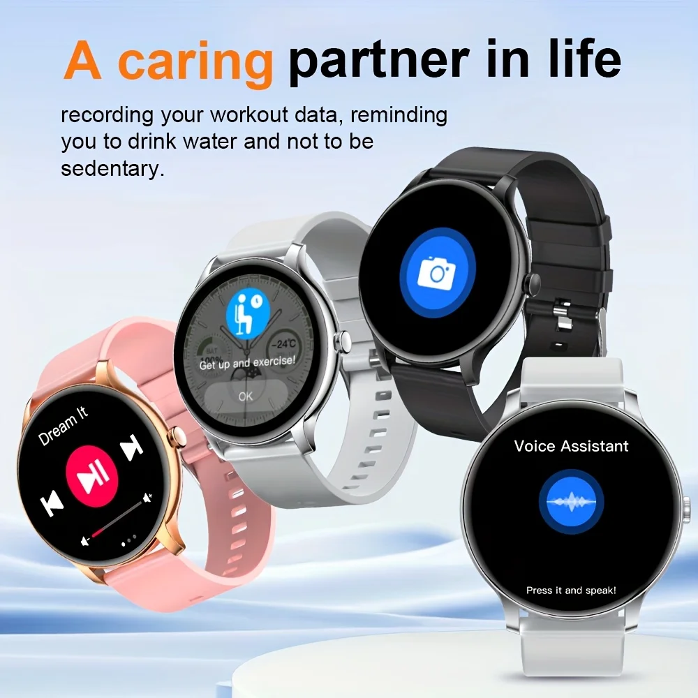 LXASFIT 2025, neue Smartwatch, Herzfrequenz, Schlaf, Gesundheitsmonitor, Bluetooth, Sprechen, Damen-Sport-Smartwatch für Android IOS – Detail 1