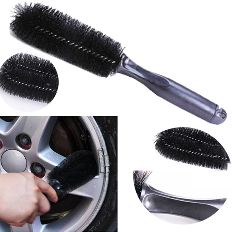 

30pcs Car Wheel Brushing, Car Tire Cleaning, Car Brush, Tire Brushing, Small Black Round