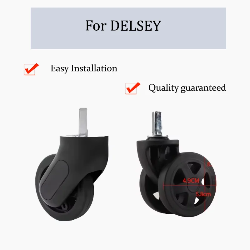 

Suitable For French Ambassador Suitcase Universal Wheel Accessories Password Box Wheel Replacement Pulley Suitcase Silent Wheel