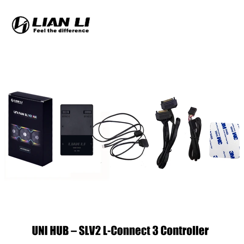 طقم وحدة التحكم LIAN LI SL120 V2، UNI Fan HUB – SLV2 يدعم L-Connect 3