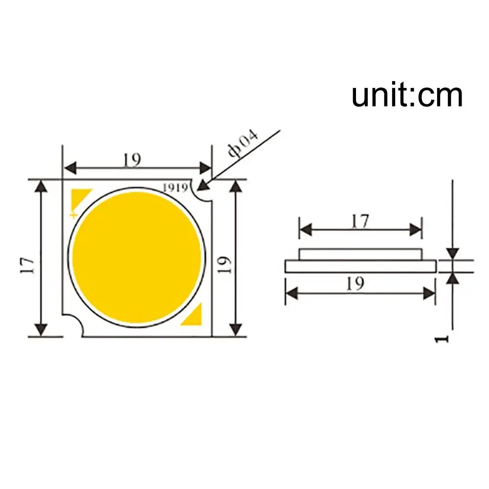 12W 18W 24W 30W Light-Emitting Diode Accessories 19*19mm 36W 42W 48W Light Beads LED COB Light Source Beads Indoor