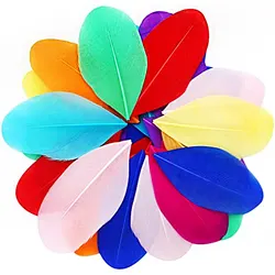 Plumas de ganso naturales para manualidades, cabeza colorida flotante, 5-8CM, accesorios de ropa, joyería DIY, decoración del hogar