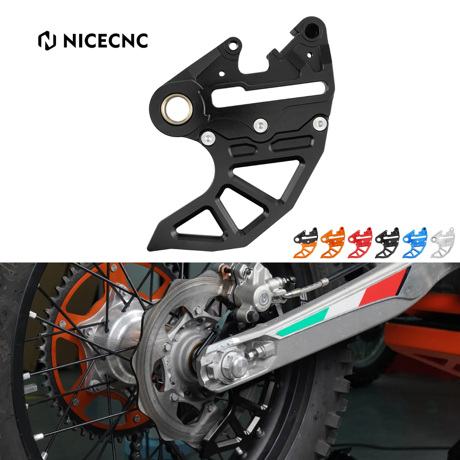 

NICECNC For Husqvarna TE 300 TE 250 FE 250 FE 350 FE 450 501 TX 300 2014-2017 Rear Brake Disc Guard For KTM EXC 300 EXCF 350