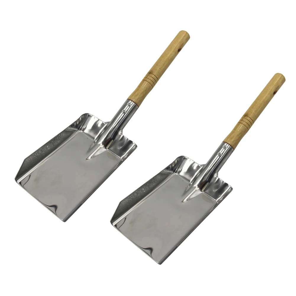 Stainless Steel Fireplace Chimney Shovel Set For Home Outdoor Fire Wood Stove Ash Removal Cleaning Tool Ergonomic Handle