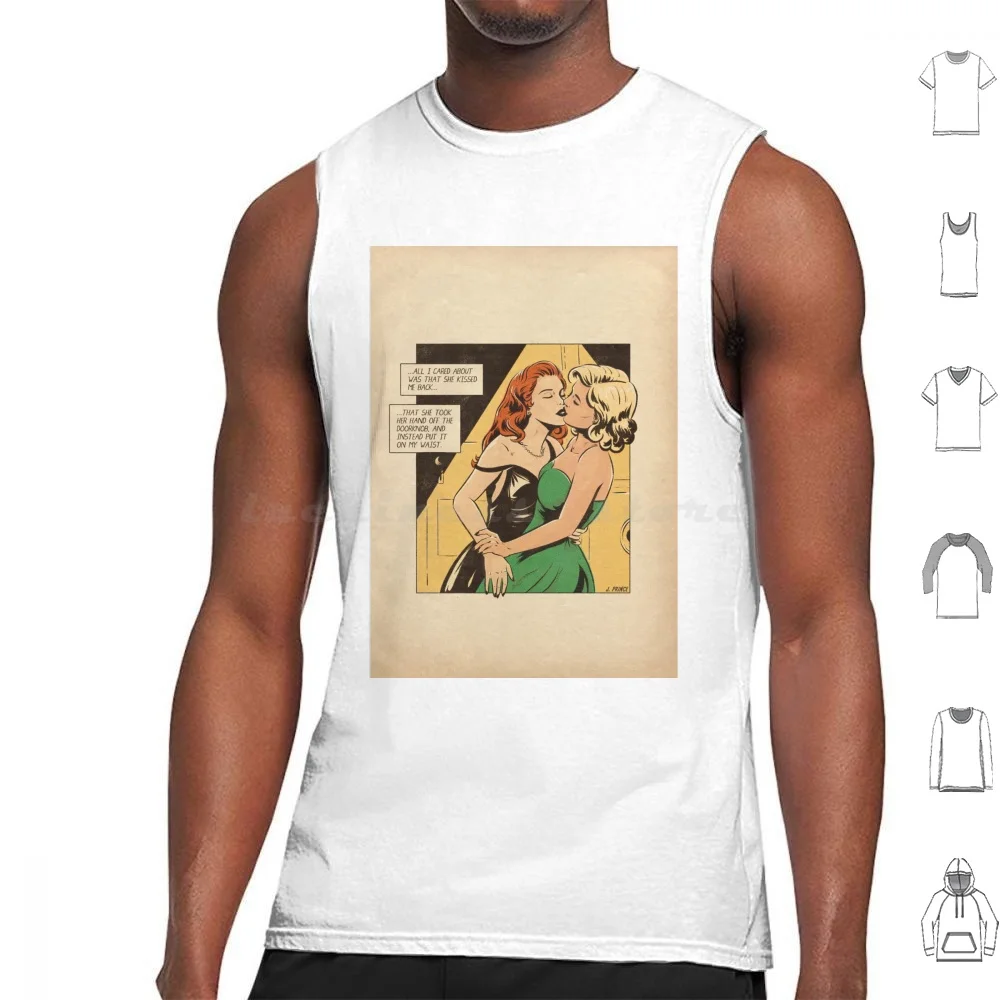 All I Cared About Tank Tops Print Cotton Sapphic Evelyn Celia