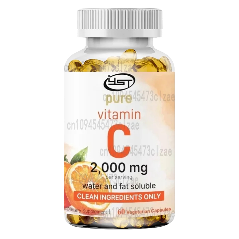 

Pure Vitamin C 2000mg - Antioxidant and Immune Support Supplement, 60 Vegetarian Capsules