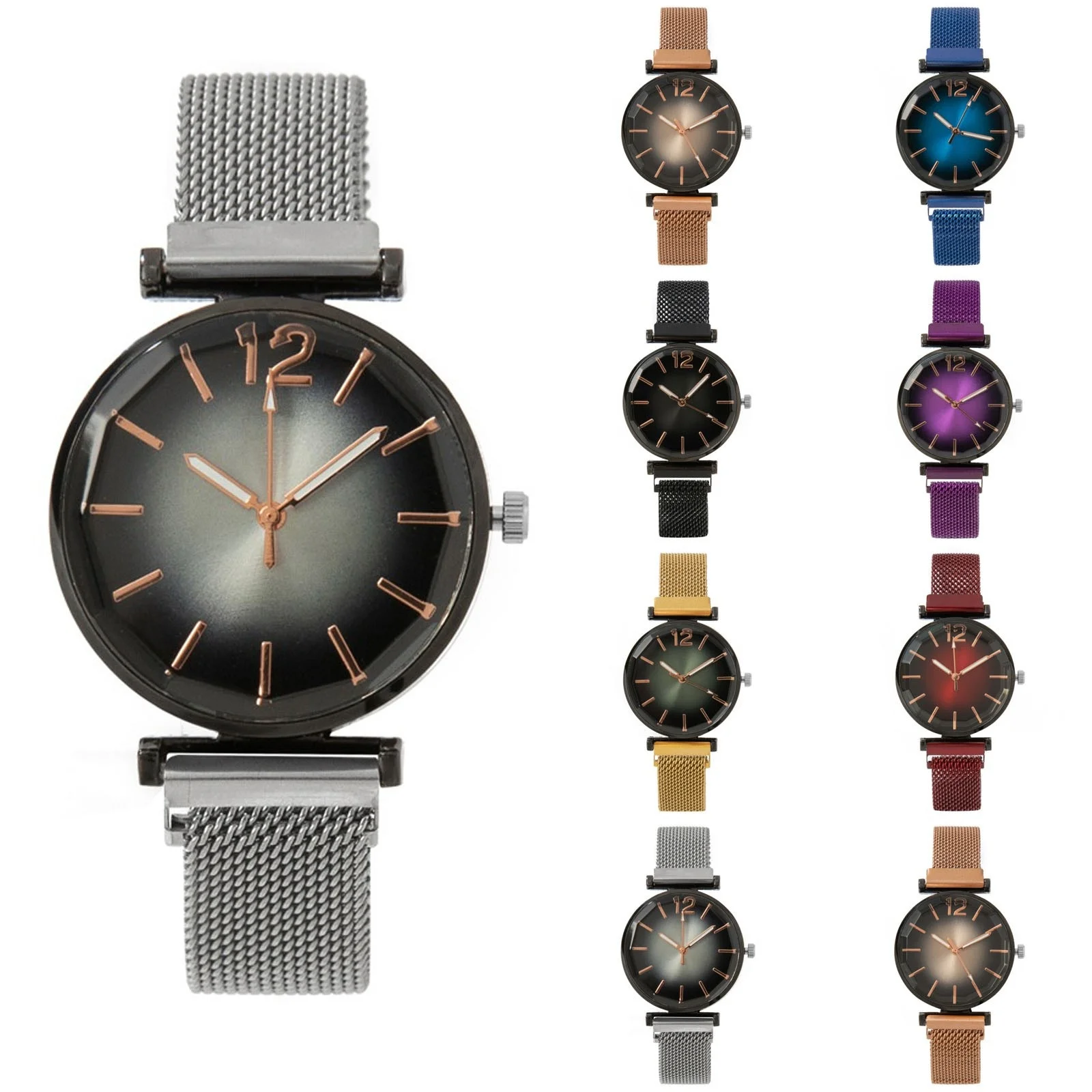 

Women Hot Selling Vintage Watch Lady Light Luxury Fashion Stainless Steel Strap Quartz Wristwatch Female Exquisite Daily Wear