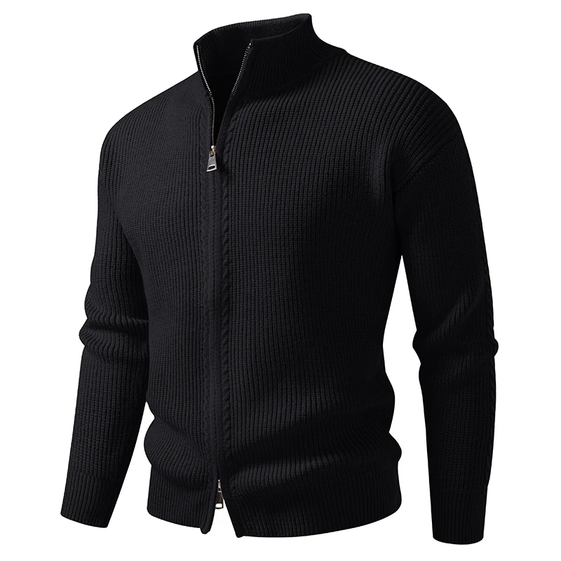 

2025 New Men's Cardigans Thick Warm Fashion Long Sleeved Casual Pullover Knitted Sweater Men Tops