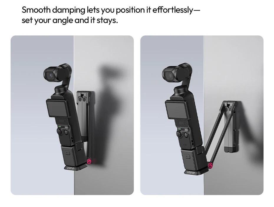 � Ulanzi MA66 Magnetisches Schnellwechsel-Stativ für DJI Pocket 4/4p/3, faltbarer Selfie-Stick-Griff-Stativ mit verstecktem Haken für Reisen – Detail 6