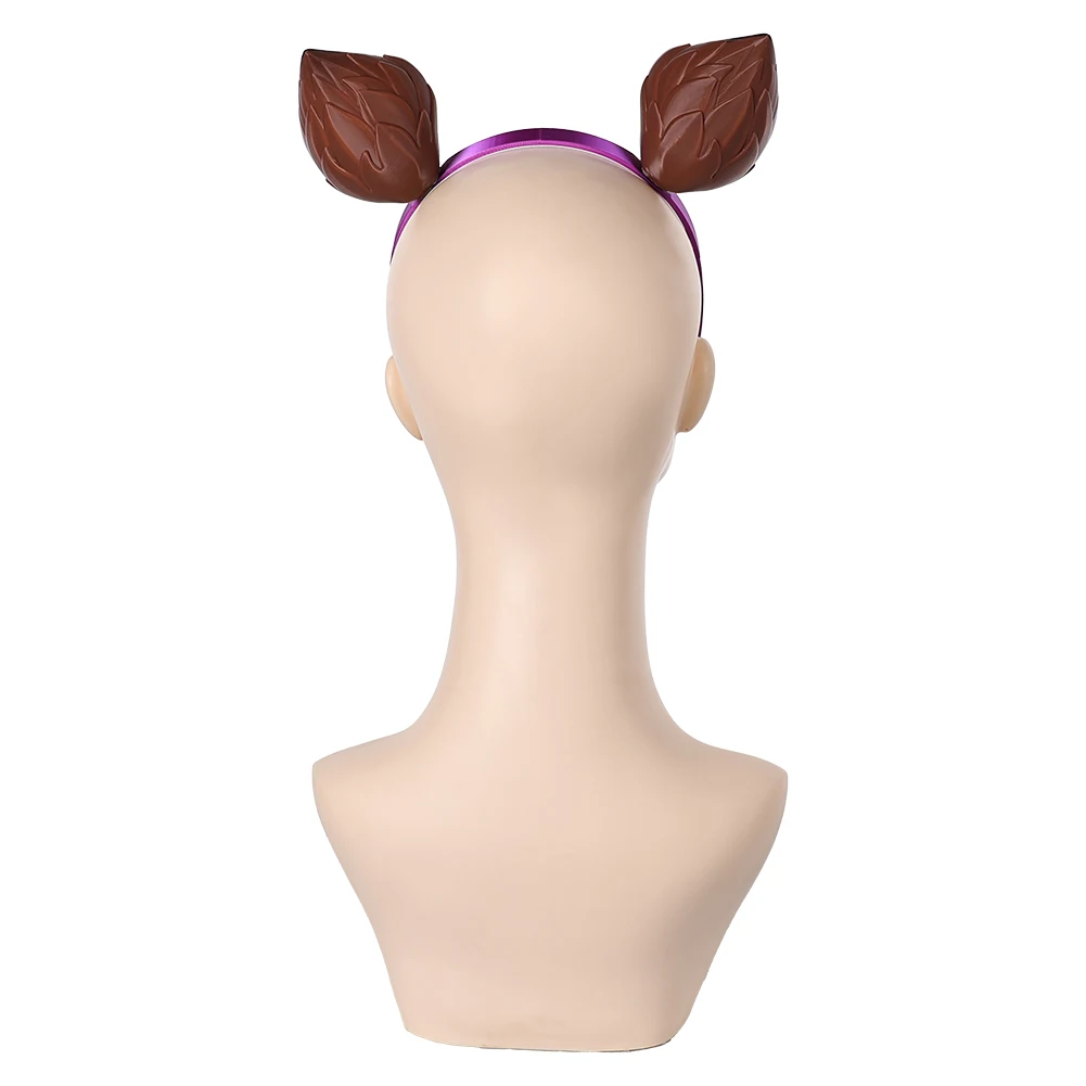 Game Rival Doreen Groene haarband met eekhoorn oor hoofdband Carnaval Party Rollenspel Props Outfits Accessoires