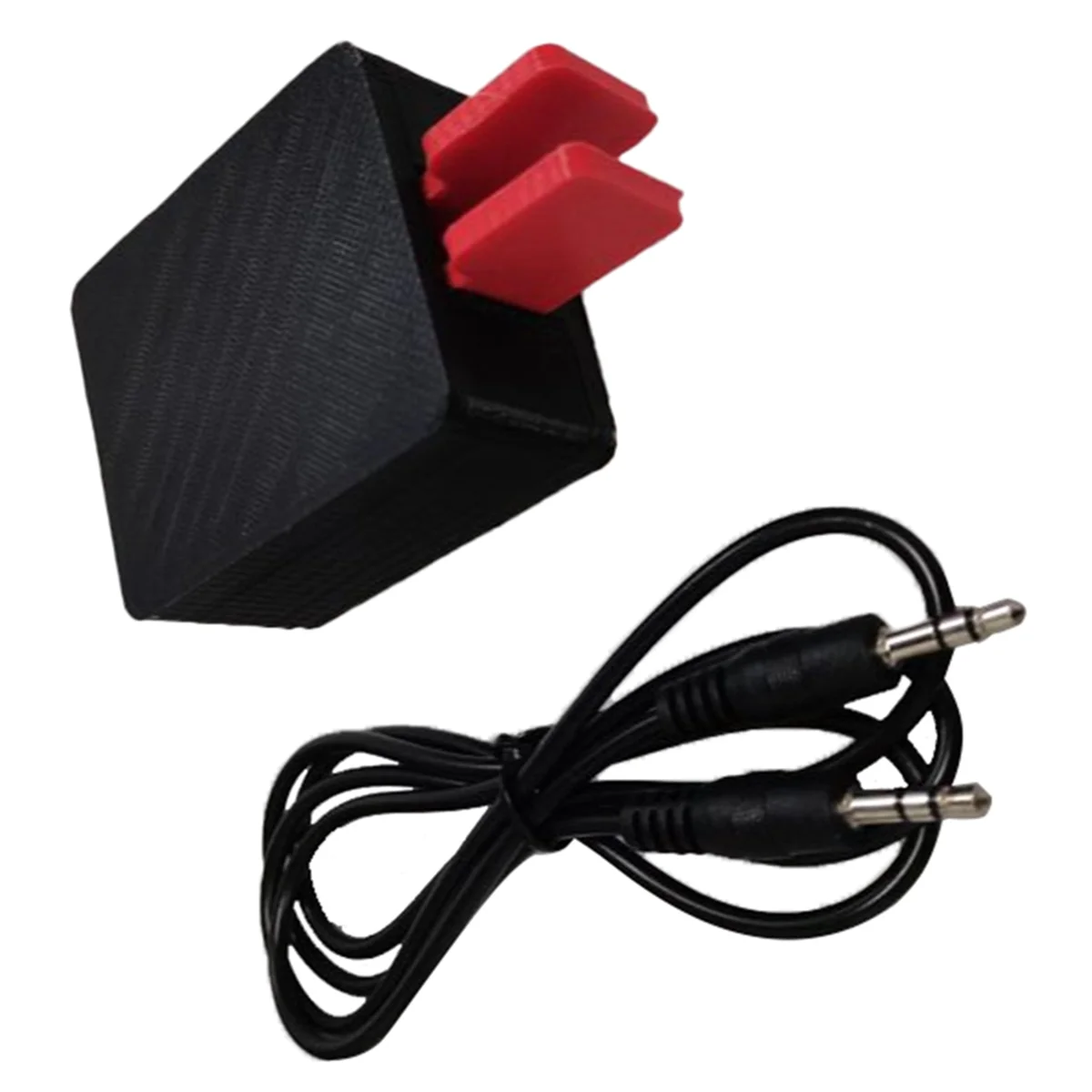 A03R Ak02 Assembled Magnetic Cw Short Wave Key / Automatic Key / Auto Key Double Paddle for Ham Radio +3.5mm Audio Cable