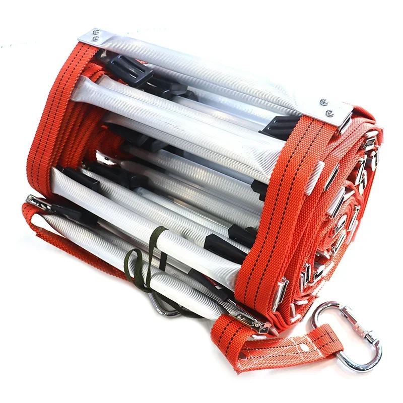 Foldable Light Weight High Strength Fire Escape Ladder Emergency Rescue Retractable Aluminium Alloy Ladder