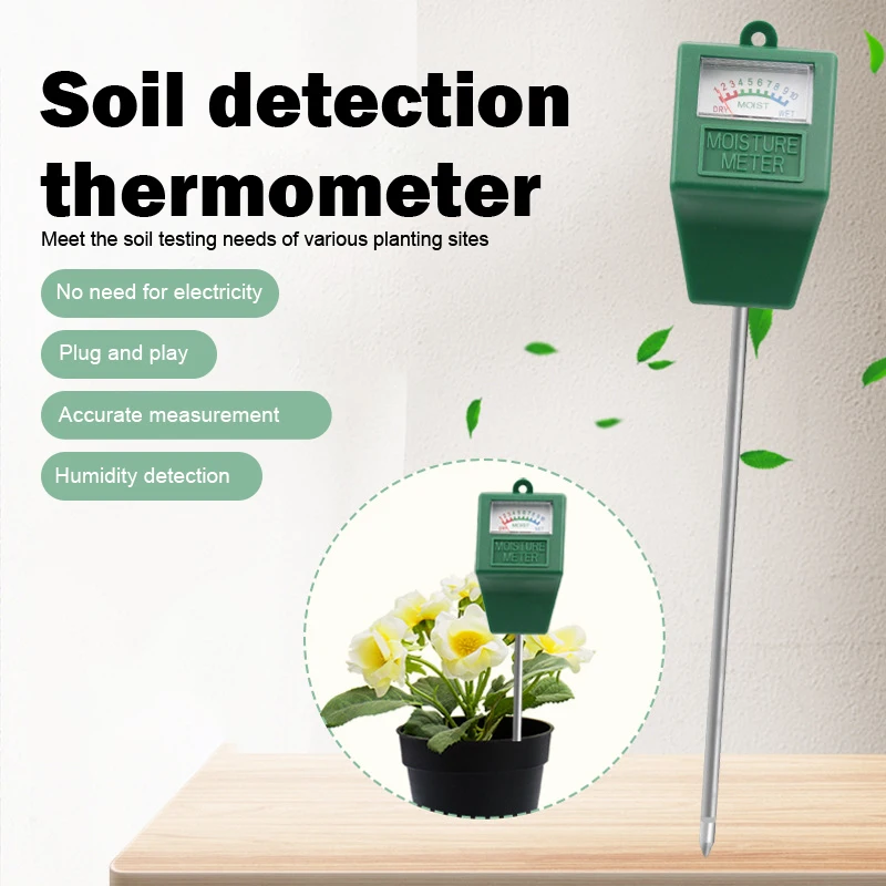 Misuratore di umidità del suolo Test di irrigazione in vaso per piante da fiore Rilevatore di umidità del suolo per strumenti di misurazione del giardino domestico