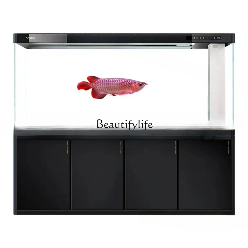 

Floor Type Large Fish Tanks Aquarium Living Room Appreciate Filtered Water Aquatic Pet Supplies Ecology Pet Products