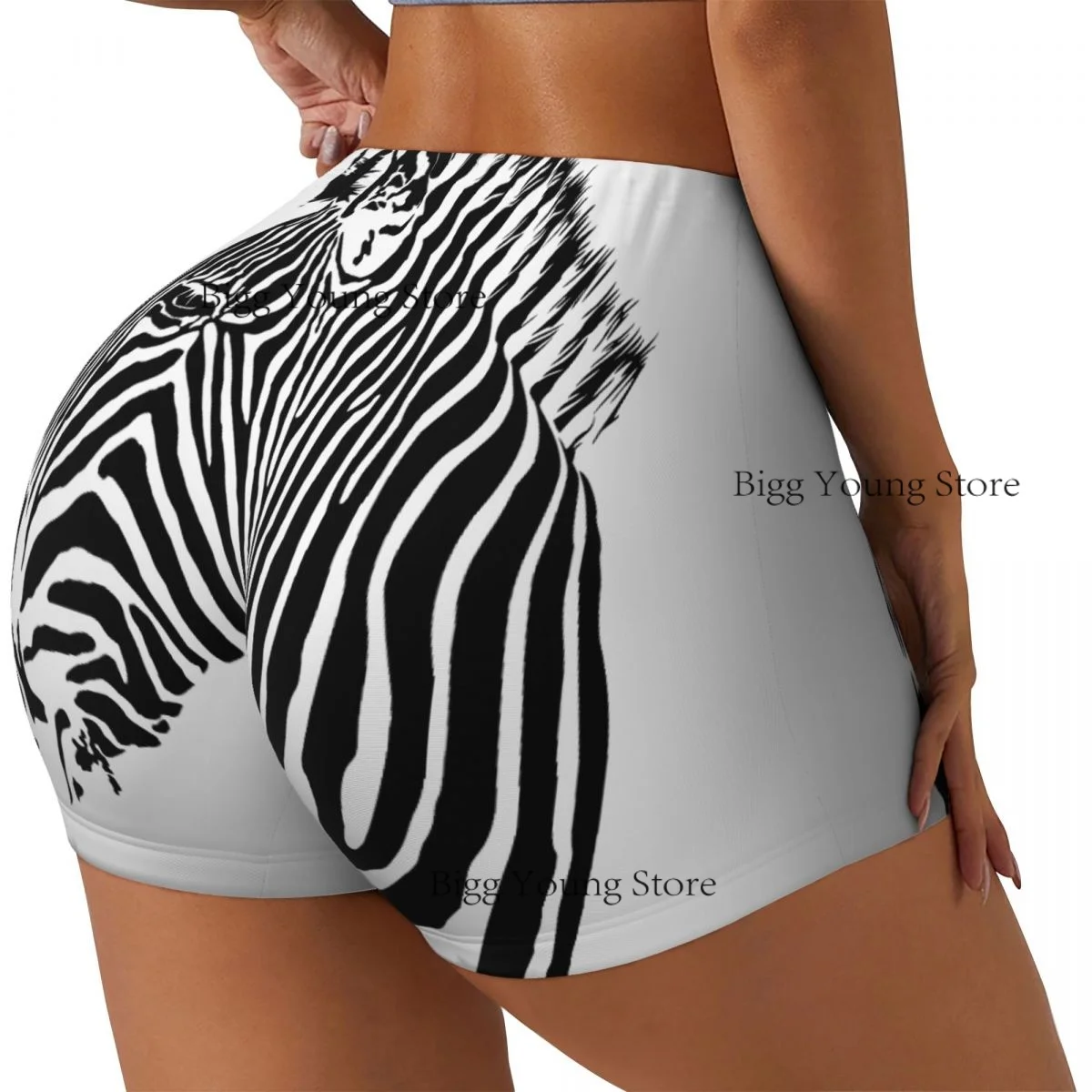 

Женские шорты для йоги, шорты для тренировок с головой зебры, быстросохнущие женские шорты для йоги, тренажерного зала, шорты для бега, брюки, спортивная одежда